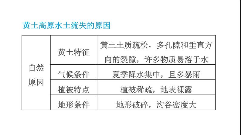 晋教版八年级地理下册第6章省际区域6.2黄土高原-水土流失严重的地区第1课时黄土铺就的高原千沟万壑的地表形态水土流失最严重的地区课件07