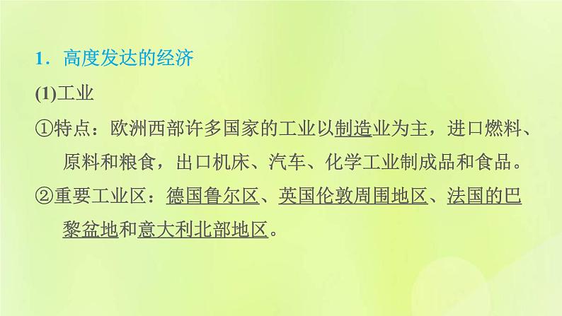 晋教版七年级地理下册第9章认识地区9.4欧洲西部-发达国家最集中的区域第2课时高度发达的经济欧洲联盟繁荣的旅游业课件02