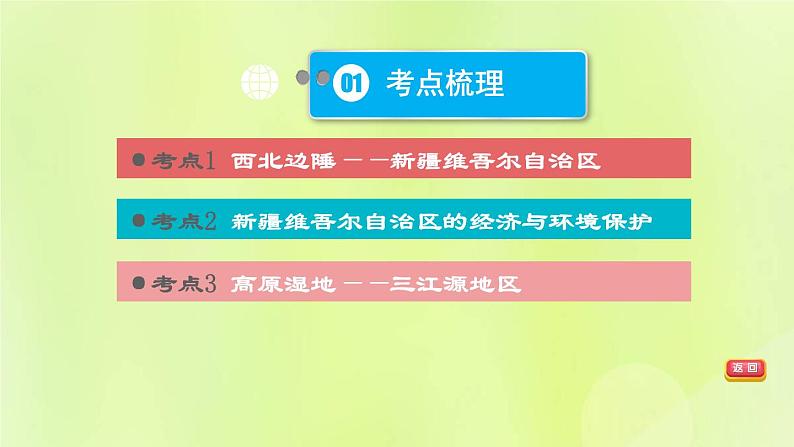 福建专版中考地理复习模块10中国的地理差异第25课时认识区域三-新疆维吾尔自治区和三江源地区课堂教学课件第3页