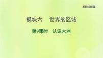 福建专版中考地理复习模块6世界的区域第9课时认识大洲课后习题课件