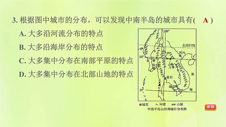 福建专版中考地理复习模块6世界的区域第10课时了解地区1-东南亚和南亚度课后习题课件06