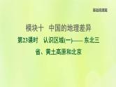 福建专版中考地理复习模块10中国的地理差异第23课时认识区域1-东北三省黄土高原和北京课后习题课件