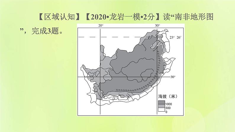 福建专版中考地理复习专题突破篇第29课时区域地理学习方法课后习题课件05