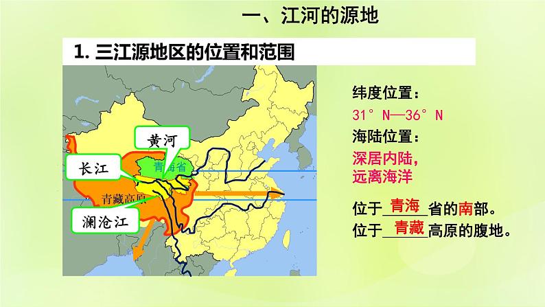 人教版八年级地理下册第9章青藏地区第2节高原湿地-三江源地区课件06