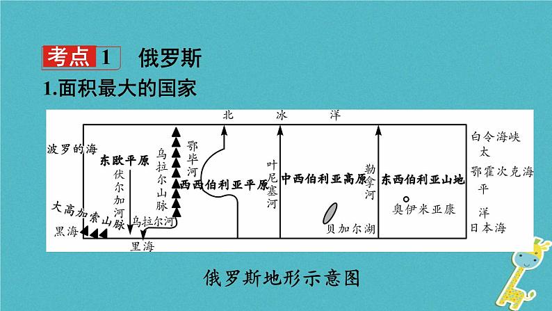 湘教版中考总复习14第8章走近国家课时2俄罗斯法国基础知识梳理课件03