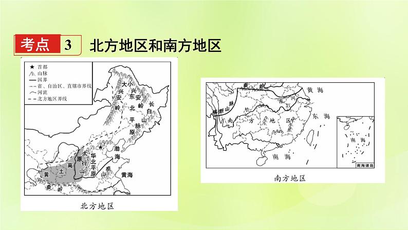 湘教版中考总复习24第5章中国的地域差异基础知识梳理课件第8页