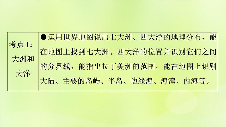 人教版中考地理总复习第1部分考点突破第3章陆地和海洋课件03