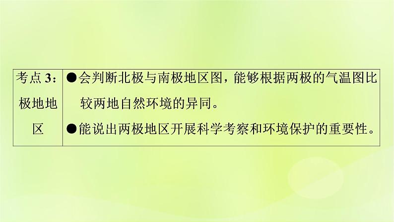 人教版中考地理总复习第1部分考点突破第9章西半球的国家及极地地区课件第4页