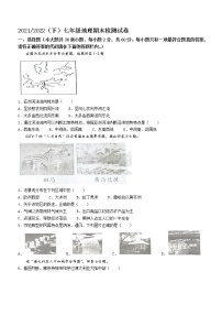 安徽省阜阳市临泉县2021-2022学年七年级下学期期末地理试题 (word版含答案)