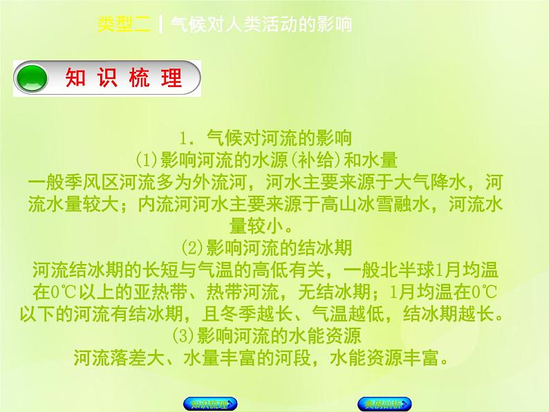 人教版中考地理复习专题突破篇3自然环境对人类活动的影响类型2气候对人类活动的影响复习课件02