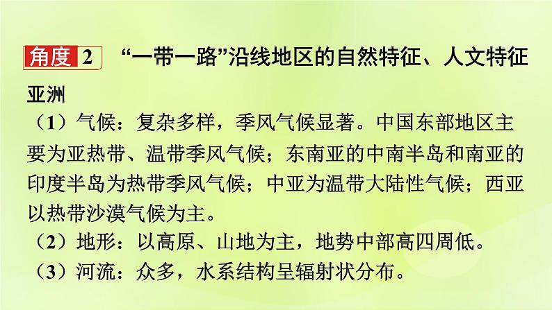 湘教版中考总复习29热点专题1一带一路高峰论坛课件07