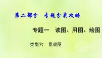 湘教版中考总复习38专题1读图用图绘图专题分类攻略类型6景观图课件