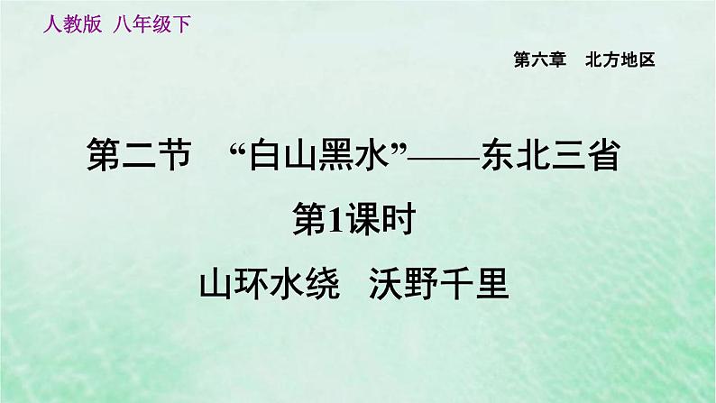 人教版八年级地理下册第6章北方地区第2节白山黑水-东北三省第1课时山环水绕沃野千里课件第3页