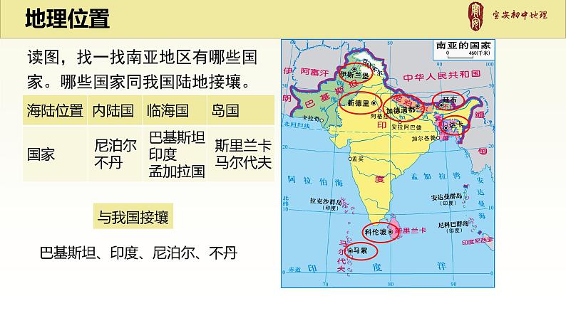初中 初一 地理 《南亚》（第1课时）  课件06