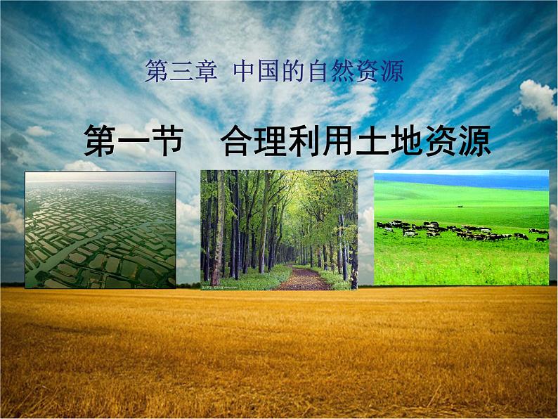 3.1合理利用土地资源（课件+习题）01