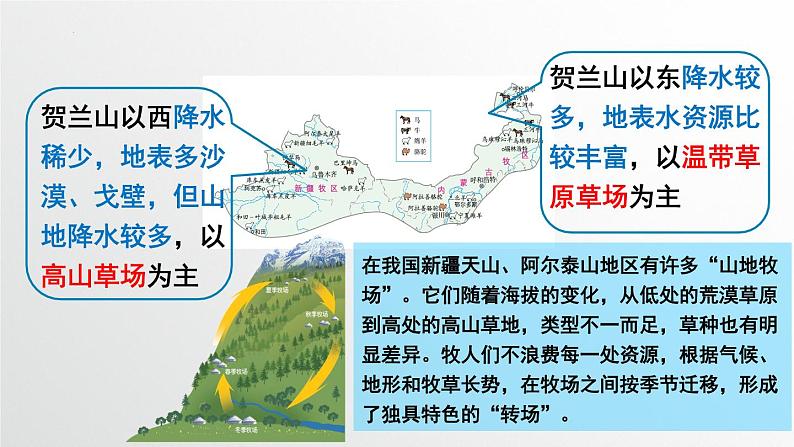 人教版地理八年级下册第八章西北地区第一节自然特征与农业（第二课时）PPT课件第6页