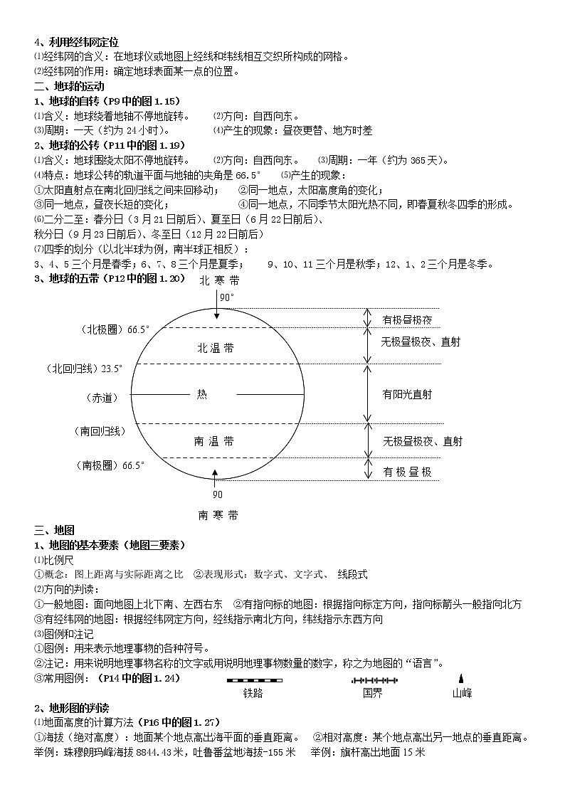【人教版】初中地理中考复习知识点第2页