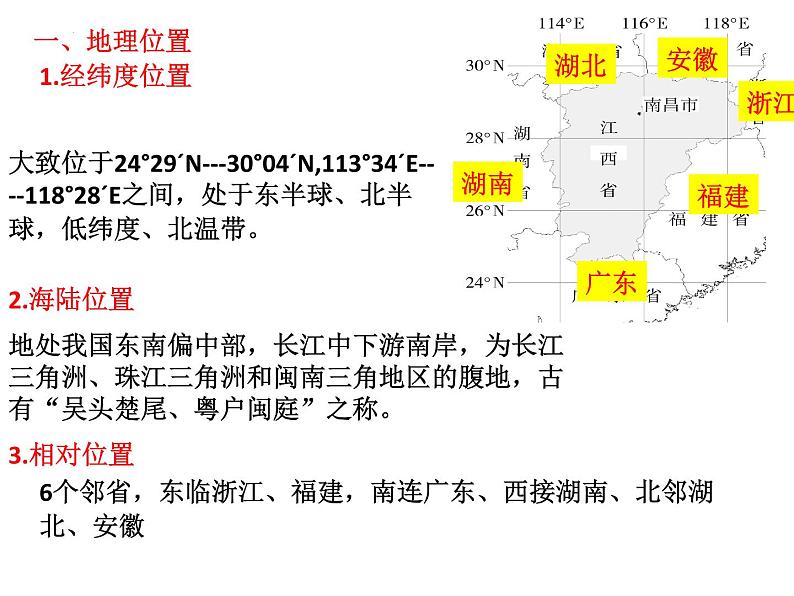 江西地理专题复习乡土地理PPT课件02