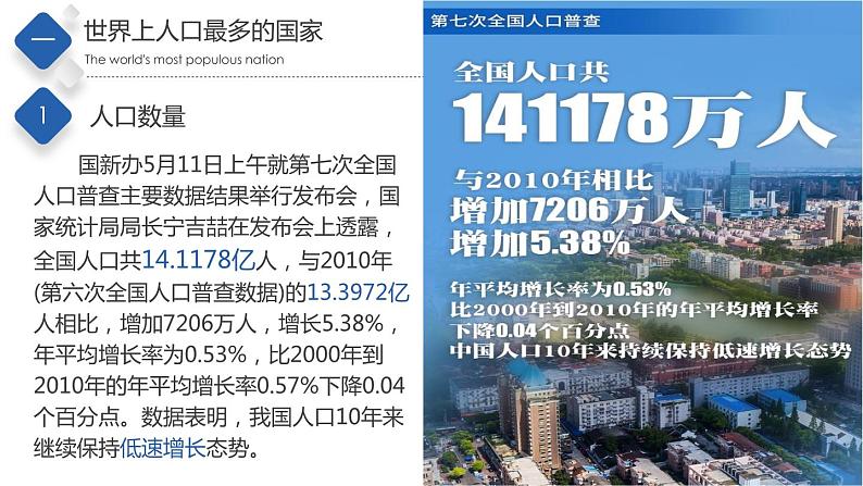 2.2众多的人口（精品课件）-2022-2023学年度七年级中图版地理上册同步备课系列03