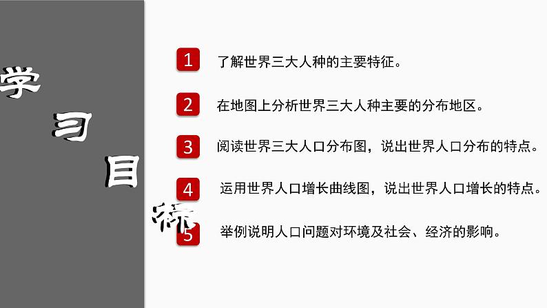 中图版八上地理 3.1 人种与人口（第二课时） PPT课件02