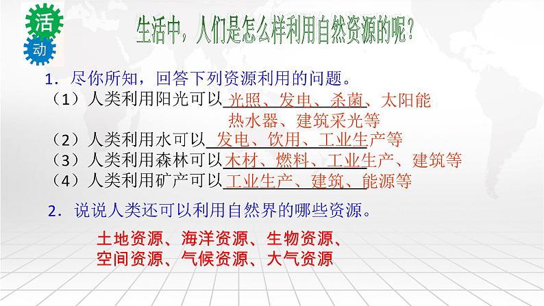 粤教版八上地理 3.1 自然资源概况  PPT课件05