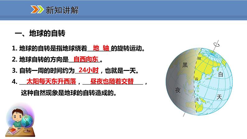 人教版地理七年级上册1.2地球的运动课件04