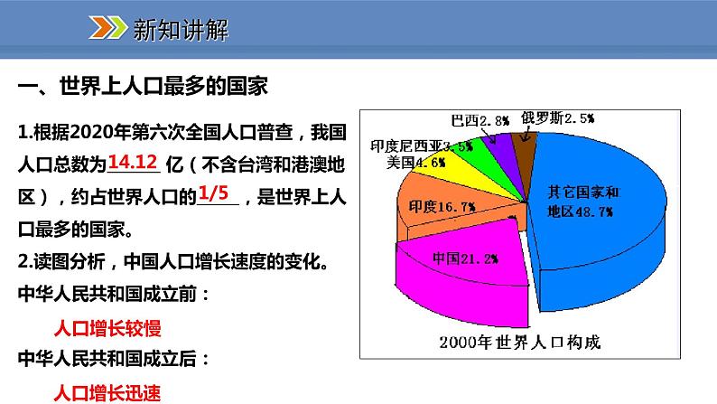 人教版地理八年级上册课件1.2人口04