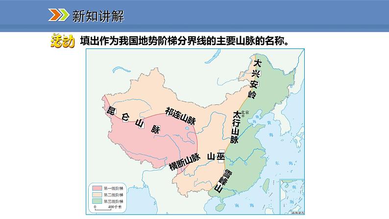 人教版地理八年级上册课件2.1.2地势西高东低，呈阶梯状分布08