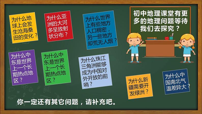 2022-2023学年人教版地理七年级上册绪言《与同学谈地理》课件05