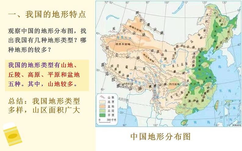 人教版地理八年级上册第二章第一节《地形和地势》课件03