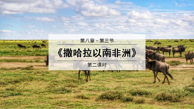 8.3 撒哈拉以南的非洲（第2课时）（课件）-2022-2023学年七年级地理下册同步精品课件和同步练习（人教版）01