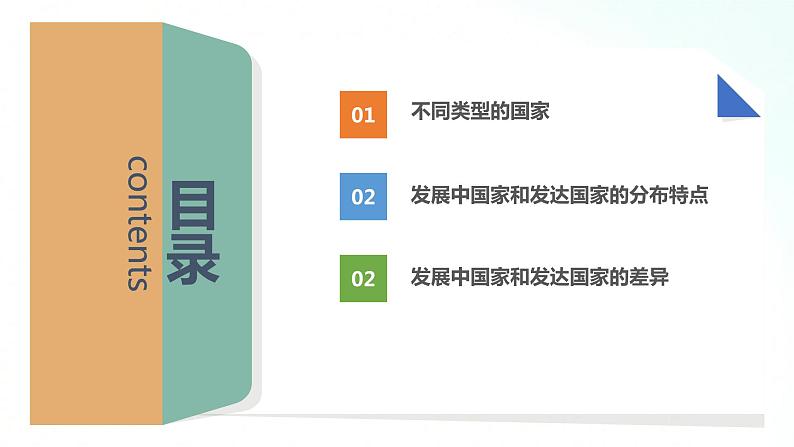 湘教版地理七年级上册 5.1  发达国家与发展中国家 课件第3页