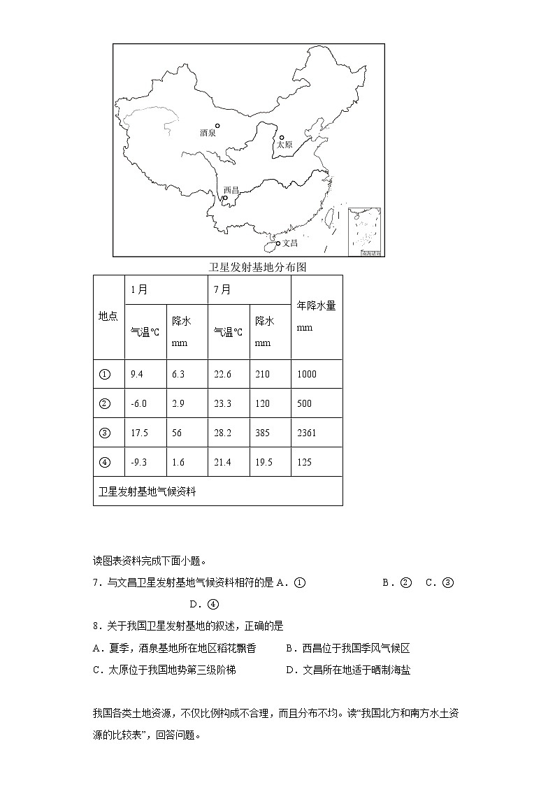 广东省肇庆市高要区2021-2022学年七年级下学期期末地理试题(word版含答案)03