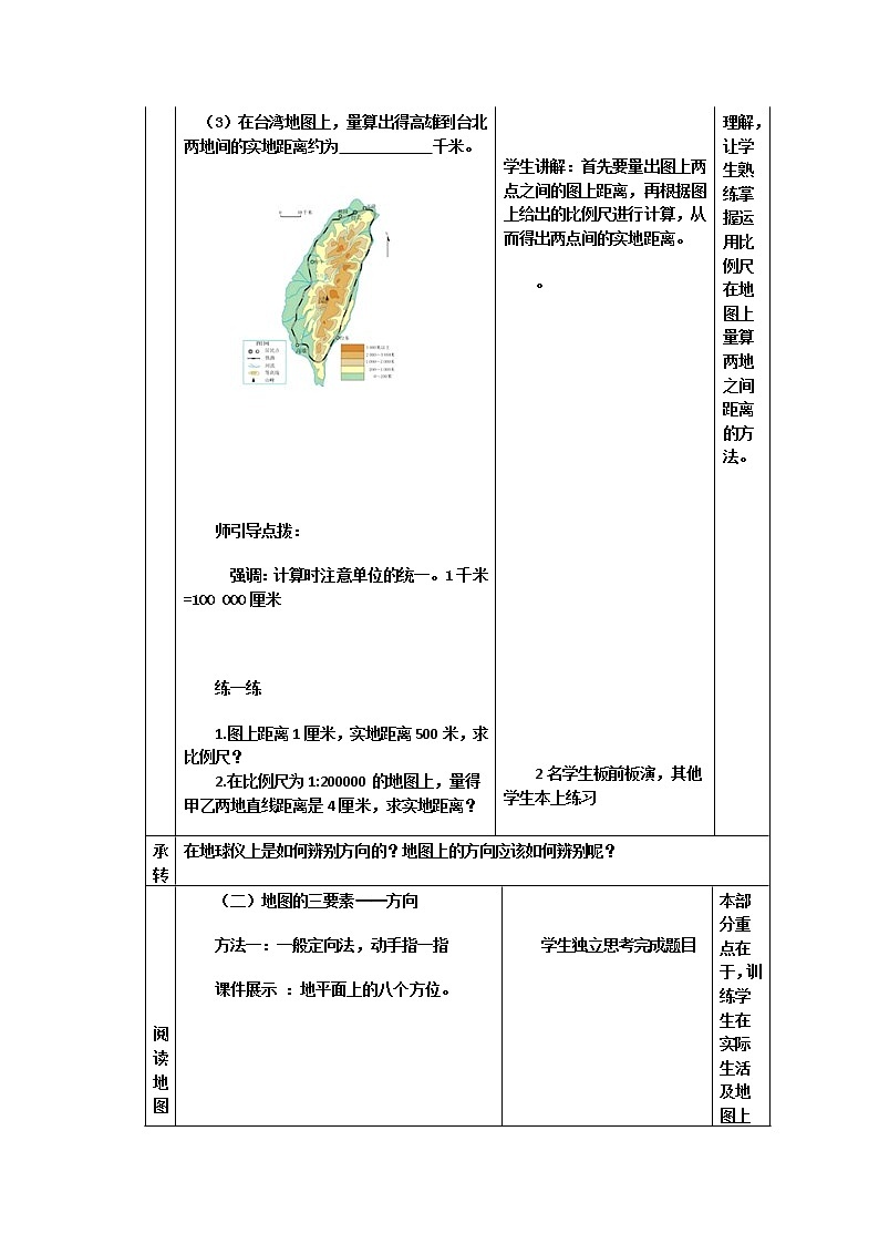 人教七上地理 1.3地图的阅读 教案第3页