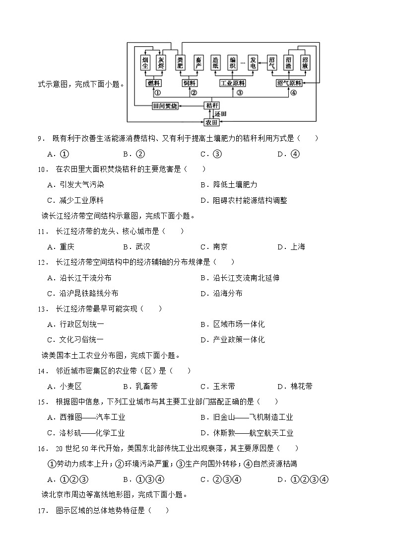 山东省枣庄市2022年中考地理试卷及答案02
