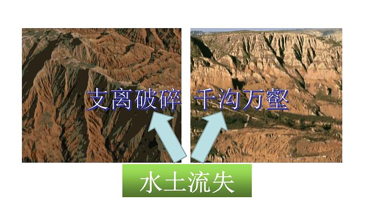 地理人教版八年级下册同步教学课件第6章北方地区第3节世界最大的黄土堆积区-黄土高原第2课时严重的水土流失水土保持01