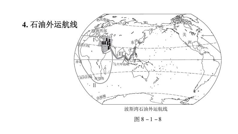 地理人教版七年级下册同步教学课件第8章东半球其他的国家和地区8.1中东第2课时世界石油宝库匮乏的水资源多元的文化习题04