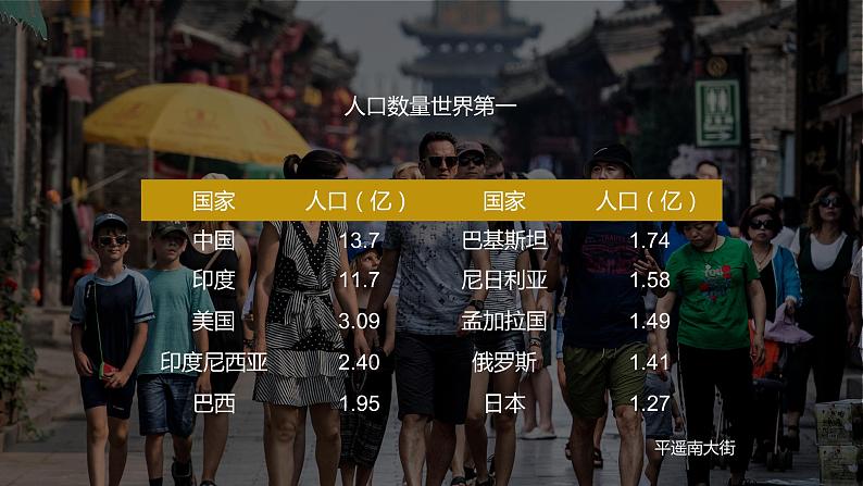 1.3中国的人口  同步课件  初中地理湘教版八年级上册第6页