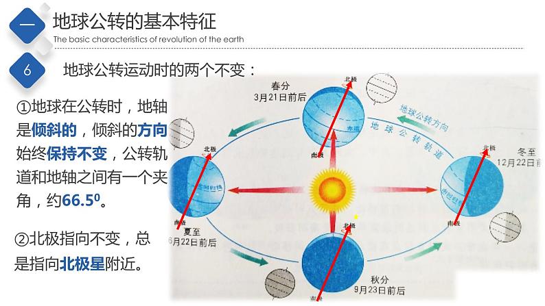 初中地理中图版八年级上册 1.1 地球的公转（第2课时） 同步课件06