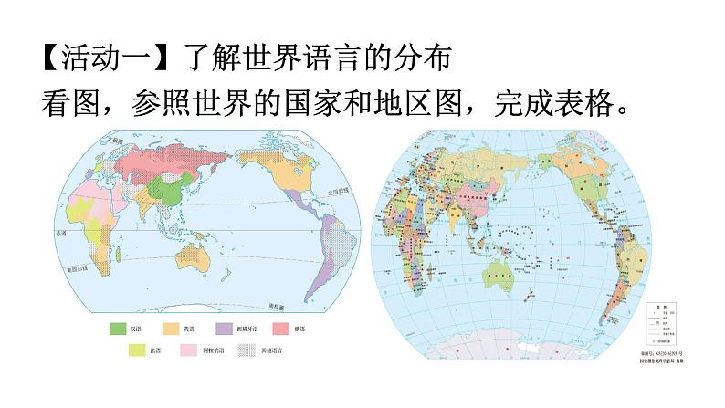 人教版七年级地理上册课件 第4章 第2节  世界的语言和宗教第5页