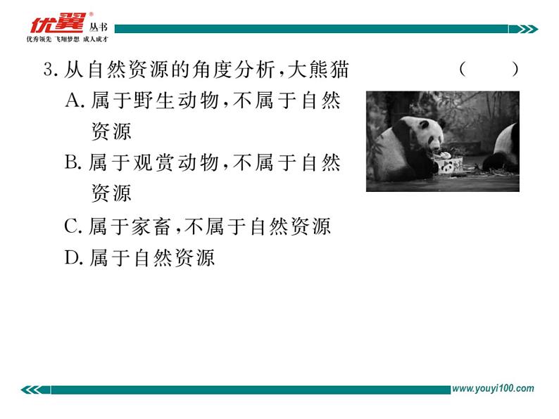 初中地理八上第三章第一节 自然资源的基本特征作业课件第6页