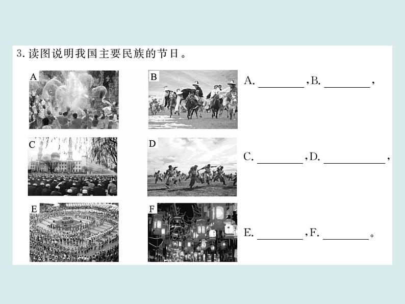 初中地理八上第一章第三节 民族作业课件第3页