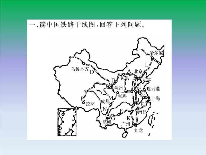 初中地理八上第四章 中国的经济发展 期末读图复习课件02