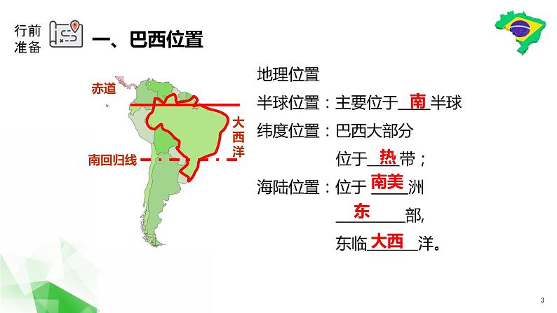 商务星球版初中地理七下  第八章 第五节 巴西课件第3页