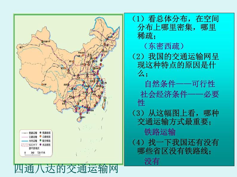 初中地理八上第4章第1节第2课时  我国铁路干线的分布 课件第3页