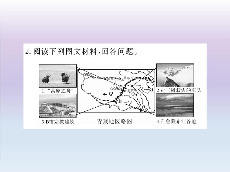 初中地理8下第九章 青藏地区期末读图复习课件07