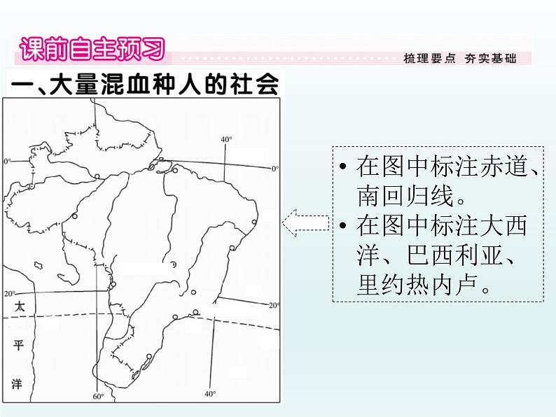 初中地理7下第9章第2节第1课时 大量混血种人的社会 发展中的工农业习题课件第2页