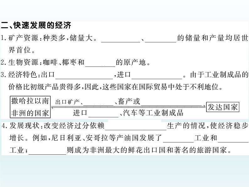 初中地理7下第8章第3节 撒哈拉以南非洲习题课件04