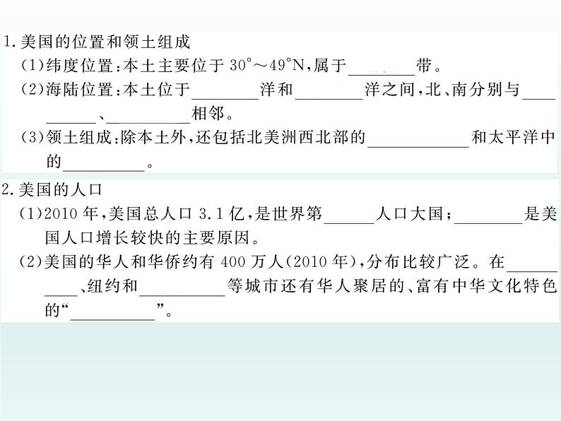 初中地理7下第9章第1节第1课时 民族大熔炉 农业地区专业化习题课件03