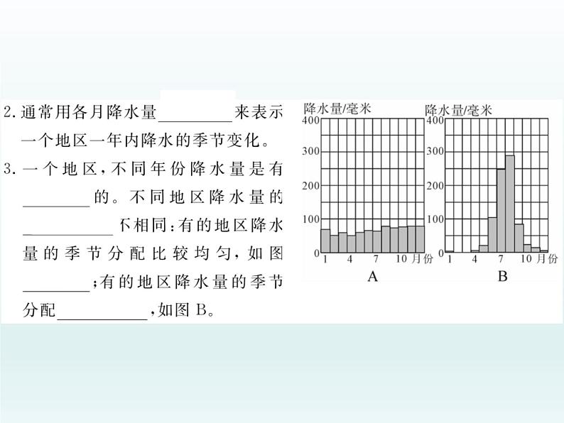 初中地理七上第三节  降水的变化与分布课件A03